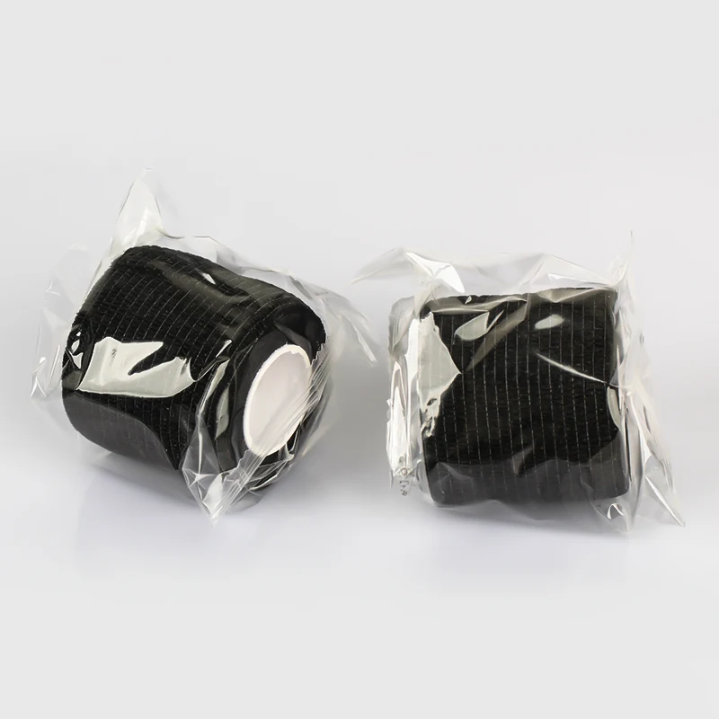 

Black Tape Tattoo Handle Bandage Anti-slip Athletic Nonwoven Waterproof Disposable Self-adhesive Elastic Bandage Grip Cover Wrap