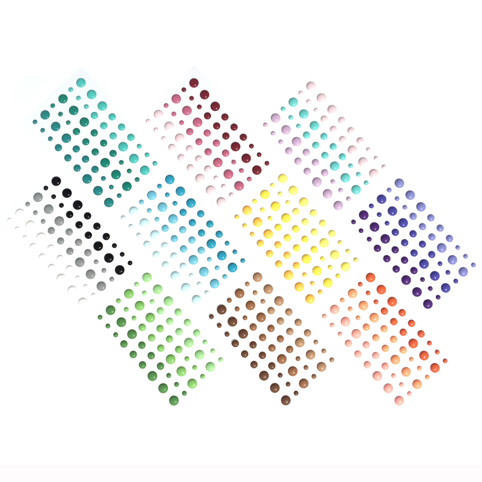 

10 colors mixed resin sticker enamel dots scrapbooking embellishments