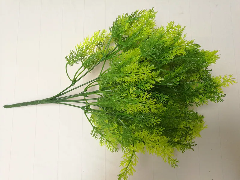 Зеленые пластиковые искусственные растения трава имитация башни листьев сосны