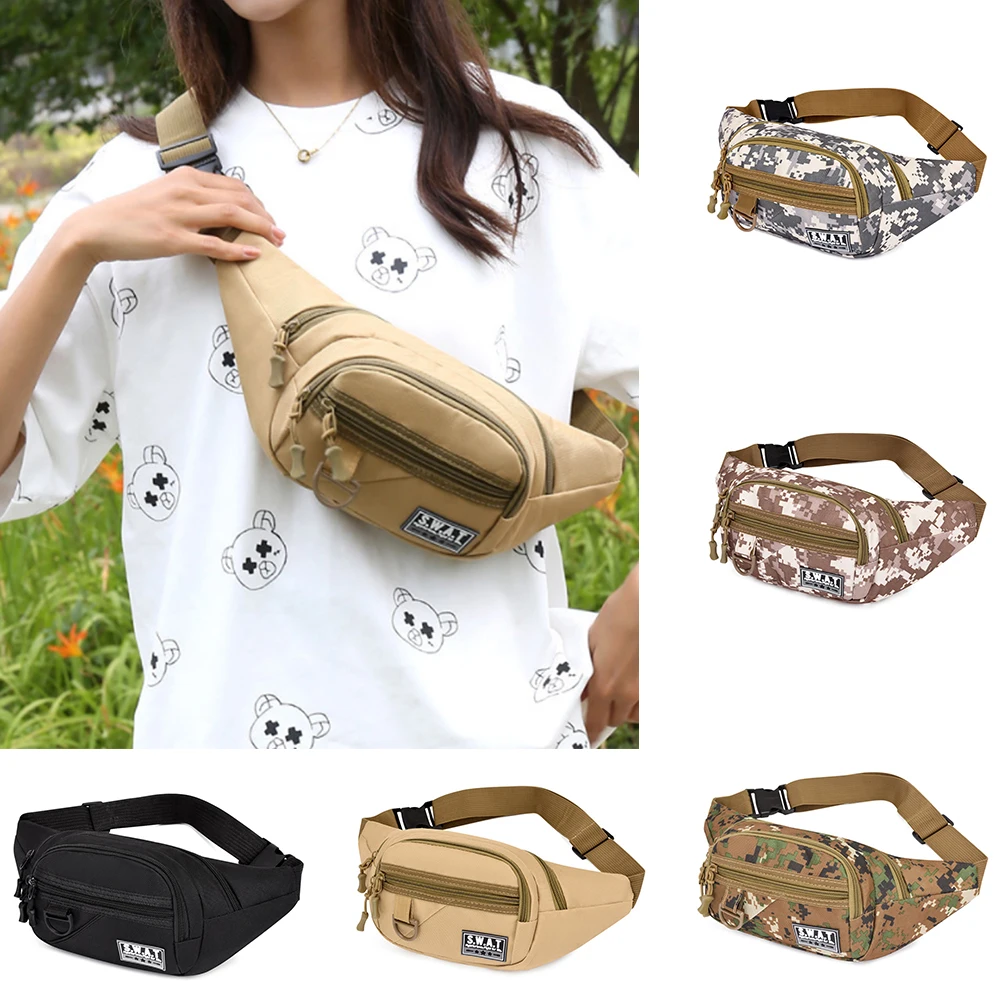 

Камуфляжная поясная сумка для мужчин и женщин, водонепроницаемая нагрудная Сумочка через плечо для активного отдыха, кемпинга, походов