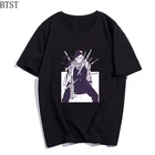 Новая забавная Мужская футболка Zabuza, летняя повседневная Хлопковая мужская футболка с принтом, топы