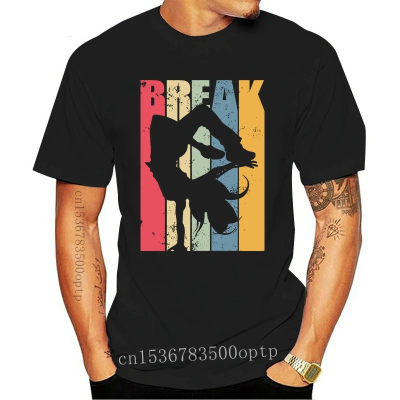 

New Distressed Breakdance Men's Fashion T-shirt