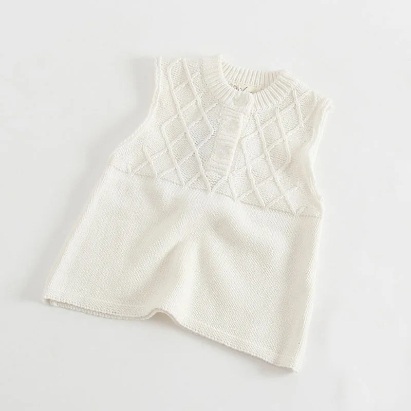 BH83Q04 White Одежда с рисунком вишни вязаное платье для девочек осенне-зимнее детское платье с длинными рукавами для маленьких девочек, теплое хлопковое платье принцессы - Цвет: BH83Q04 White