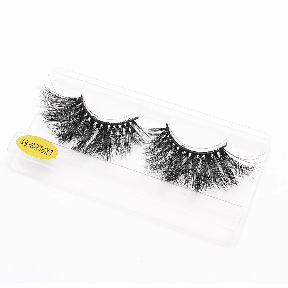 

False Eyelashes 25mm Mink Lashes High Volume Handmade Dramatic Fluffy Eye Lashes Mink Eyelashes Popular Soft Eyelash