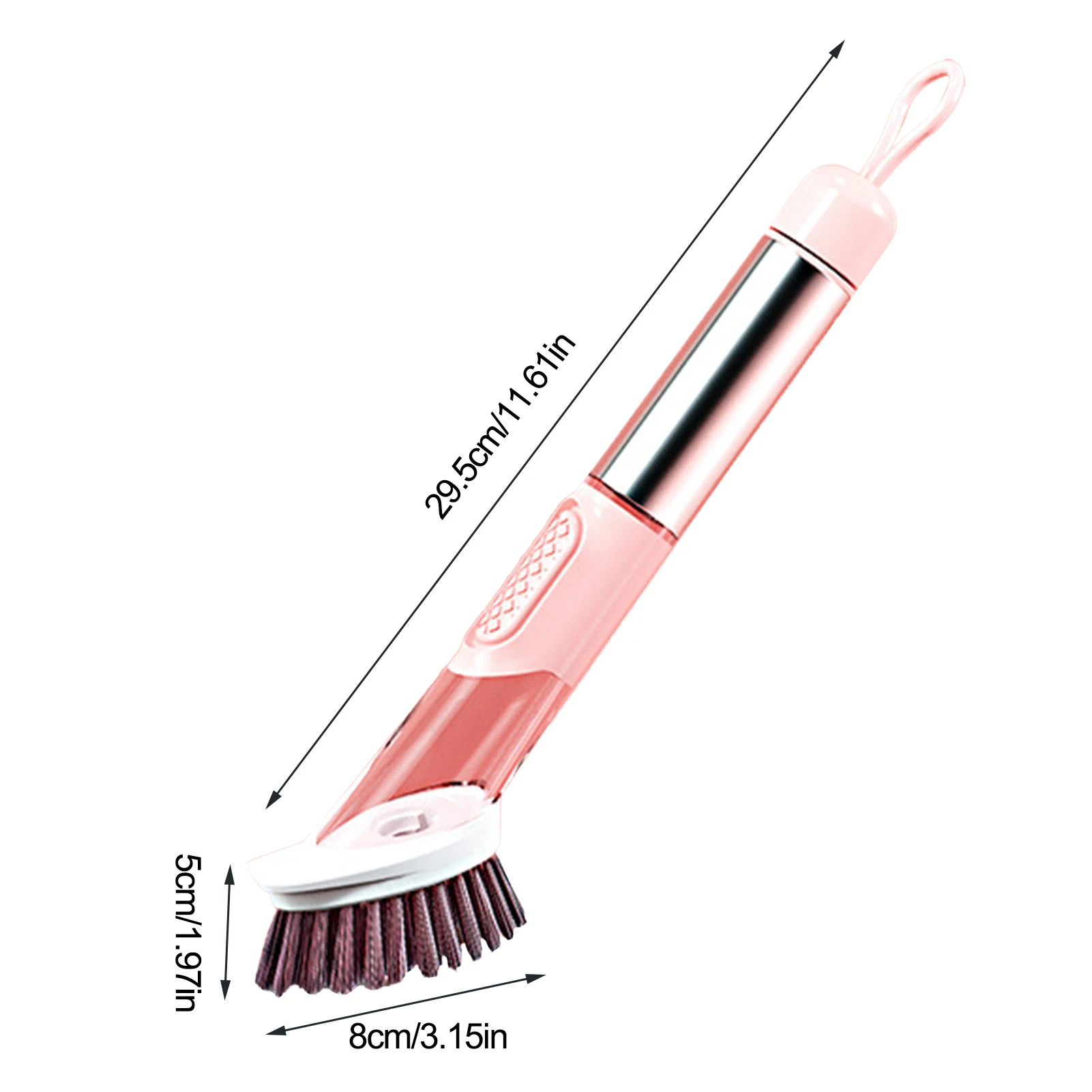 

Soap Dispensing Dish Washing Brush Soap Dispenser Brush Pot Pan Degreaser Cleaner For Cleaning Pots Pans Or Dishes