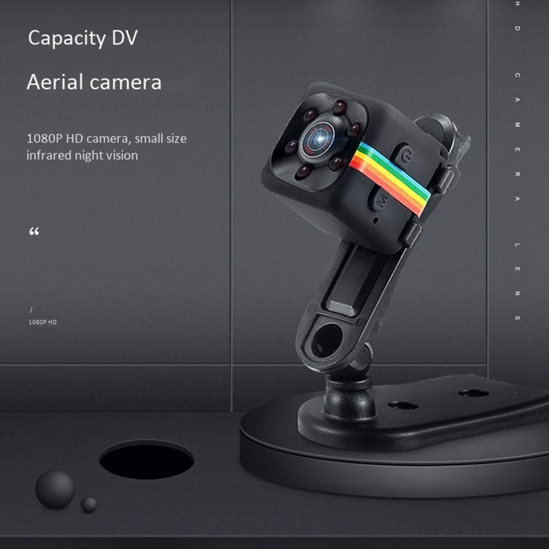 

Camera, 1080P HD Camera, Compact Size, Infrared Night Vision Motion Detection, Long Battery Life, for Home Office