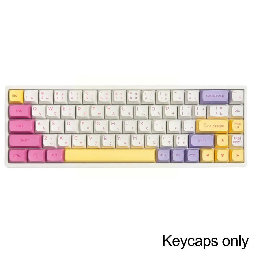 

Kawaii Ice Cream Color Matching Mechanical Keyboard Keycap Xda Sublimation Keycap Color Highly Pbt Love T1K9