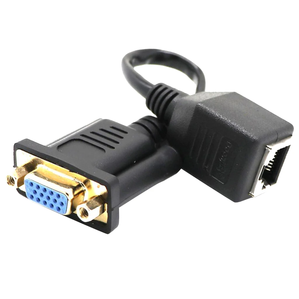 Переходник-удлинитель VGA Кабель-адаптер Cat5/Cat5E/соединитель сетевого кабеля мама |