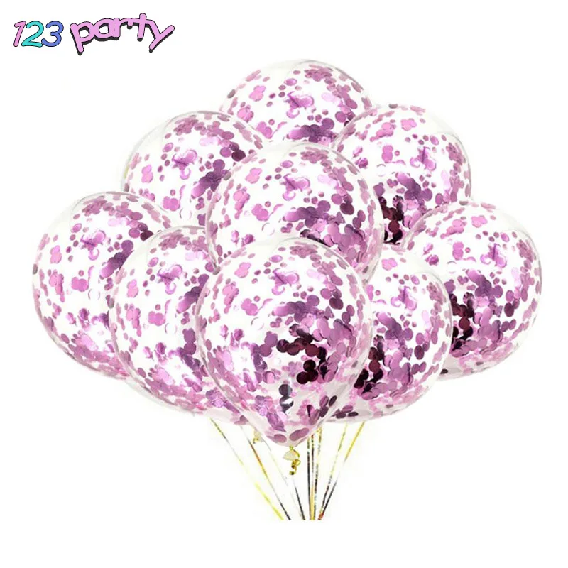 10 шт./лот прозрачные воздушные шары золотые звезды фольги конфетти Прозрачные