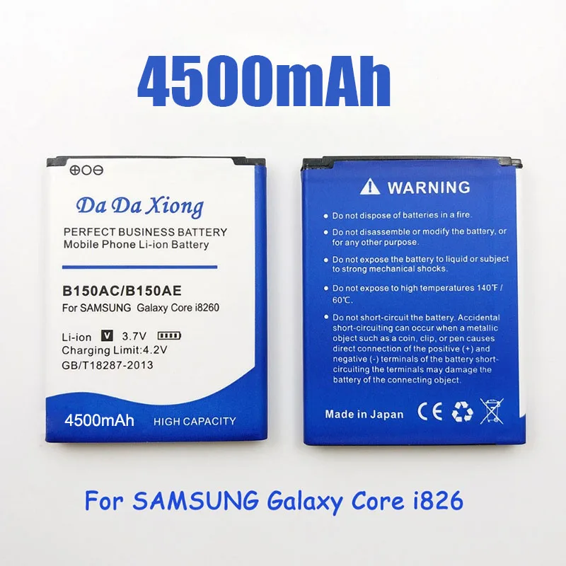 4500mAh B150AC B150AE For Samsung Galaxy Core I8260 I8262 G3502u G3502 G350E G3508 G3509 Replacement Phone Battery | Мобильные