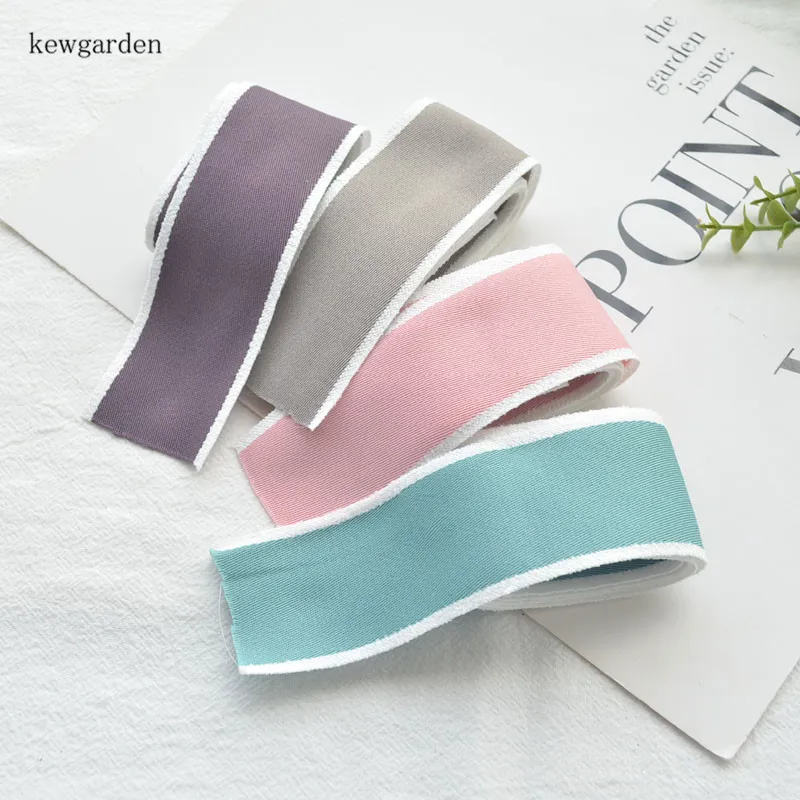 Kewgarden Hair Edge Cotton тканевые ленты 38 мм 1 5 дюйма вручную изготовленная лента DIY Hairbow