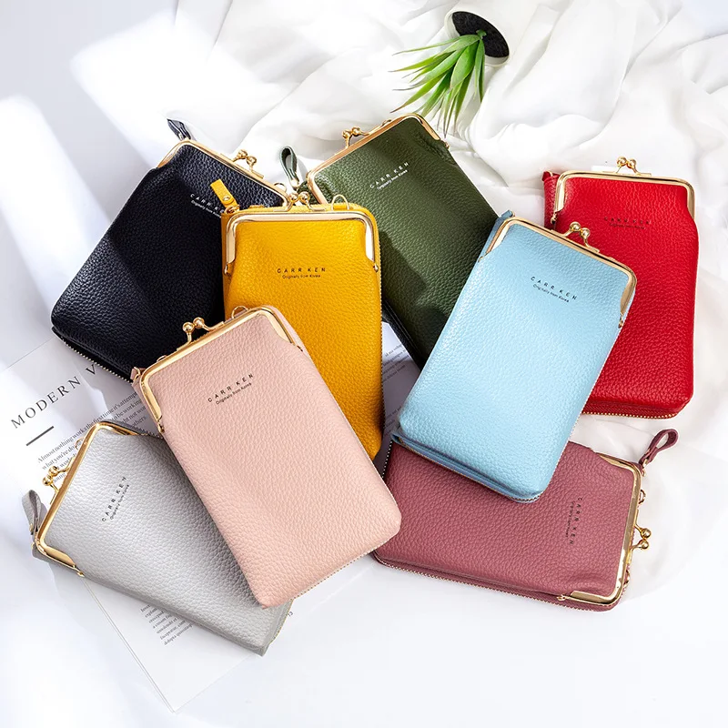 

High Quality Phone Bag PU Leather Large Capacity Travel Portable Shoulder Bag Brand Ladies Crossbody Bag Fashion Messenger Bag