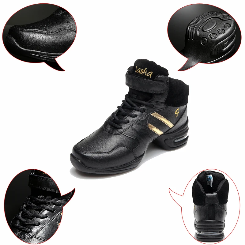 Dance Sneakers Women Dancing Leather Shoes Ballroom Sports Jazz Three Colors Breath Feature Soft-Outsole Wholesale | Спорт и