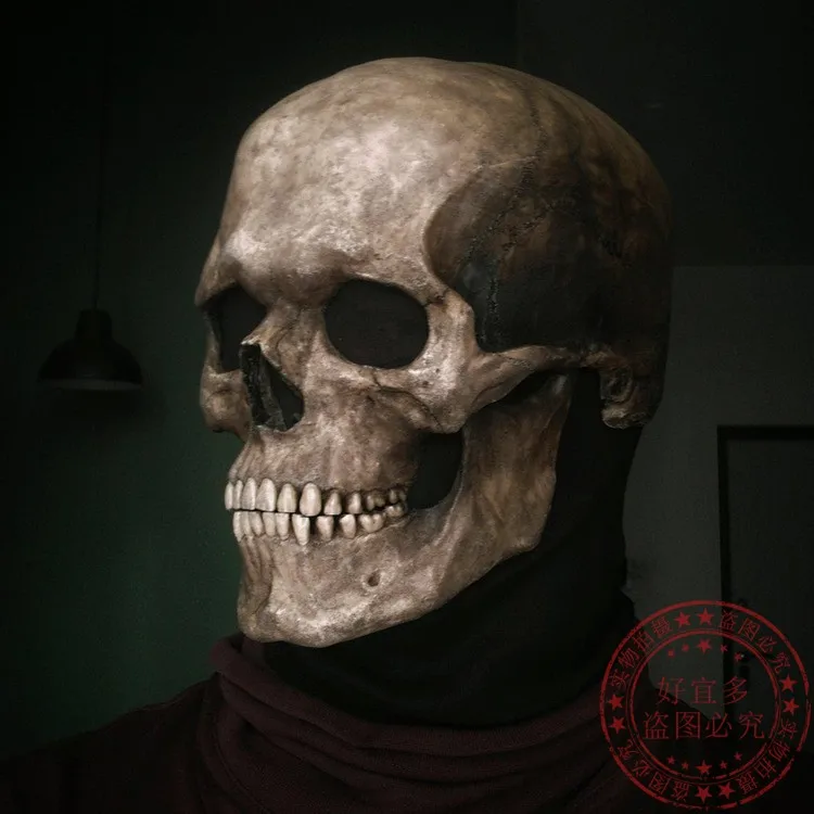 Маска с черепом передвижная голова клоуна реквизит шар секретная комната дом