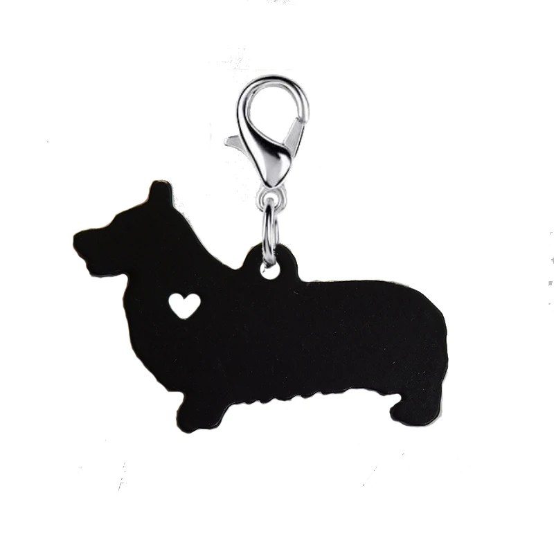 

Wales Bantams Black dog Key chain with 11mm lobster clasp Fashion jewelry Keychains accessories for women