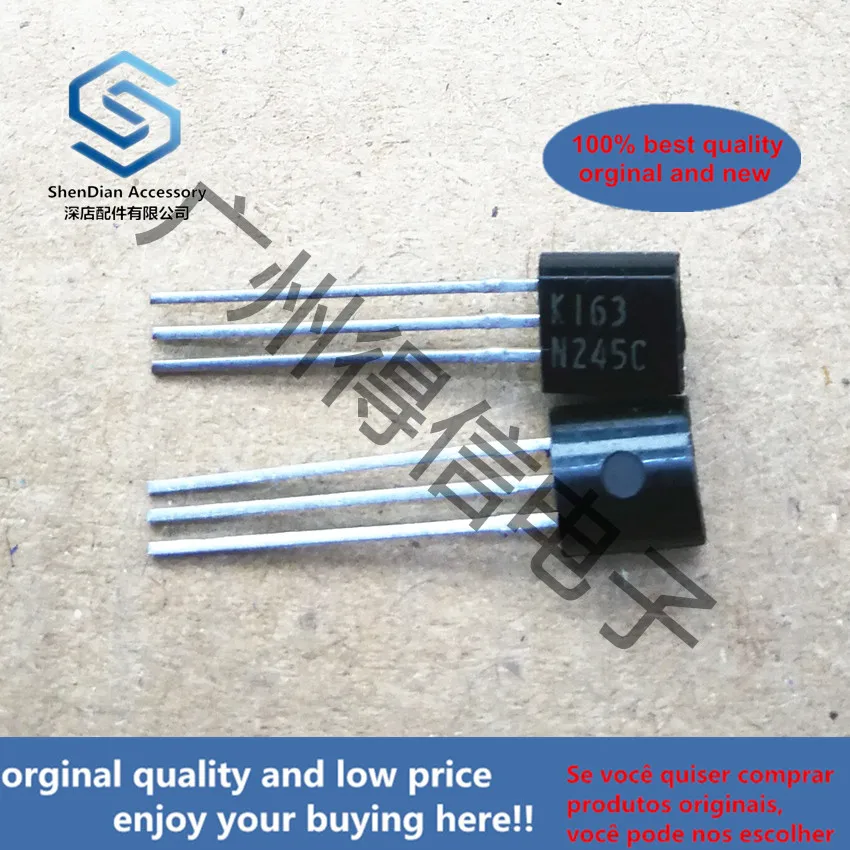 

10pcs 100% orginal new 2SK163N K163 Silicon N-Channel MOS FET TO-92 real photo