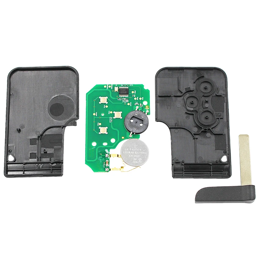 10 шт./лот 3 кнопки смарт-карты дистанционного ключа 434 МГц 7926ATT чип для Megane Scenic 2003-2008