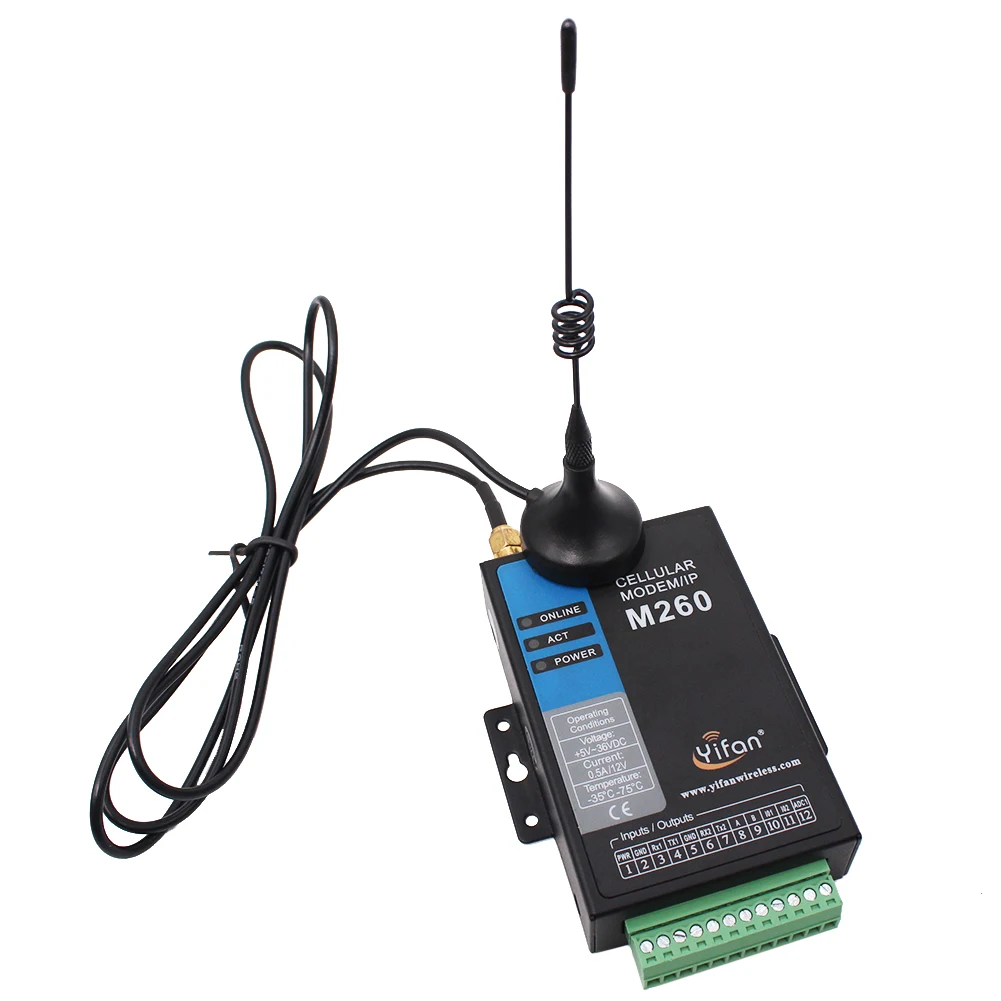 M260-G RS232 RS485 Modbus  gprs   IO   SCADA AMR