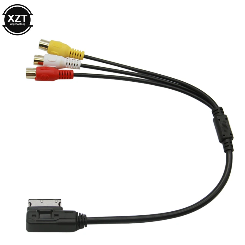 Кабель адаптер для Audi AMI AUX MDI MMI A3 A4 A6 A7 A8 Q5 Q7 R8 RCA 3RCA DVD видео аудио вход провод