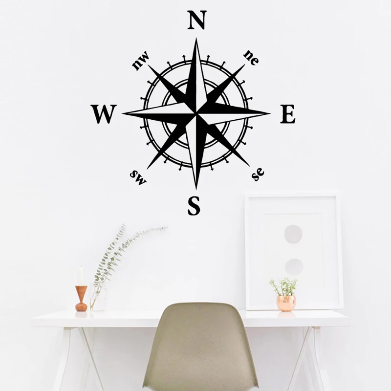 

Наклейка-логотип для креативной позиции, наклейка-направление S W N E, украшение для спальни, гостиной, домашний декор