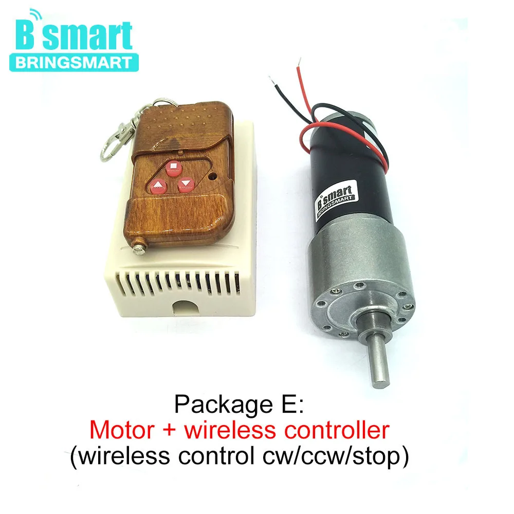 Bringsmart DC мотор редуктор 12В с высоким крутящим моментом Мини Мотор постоянным
