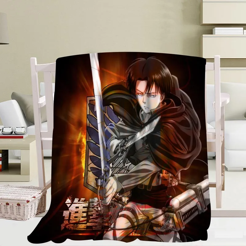 Comprare Attacco Personalizzato Su Coperte Di Titano Divano Da Viaggio Coperte Di Tessuto In Pile Di Corallo Morbido Soffice Caldo Divano Letto Coperta Da Tiro Più Dimensioni
