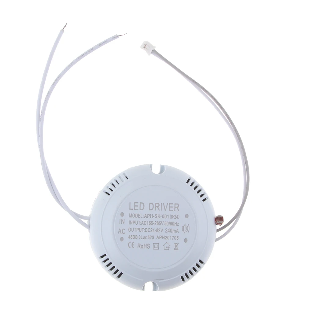 Светодиодный свет Питание драйвер 8-24 Вт DC 24 V-82 в 240mA AC 165-265V 50/60Hz