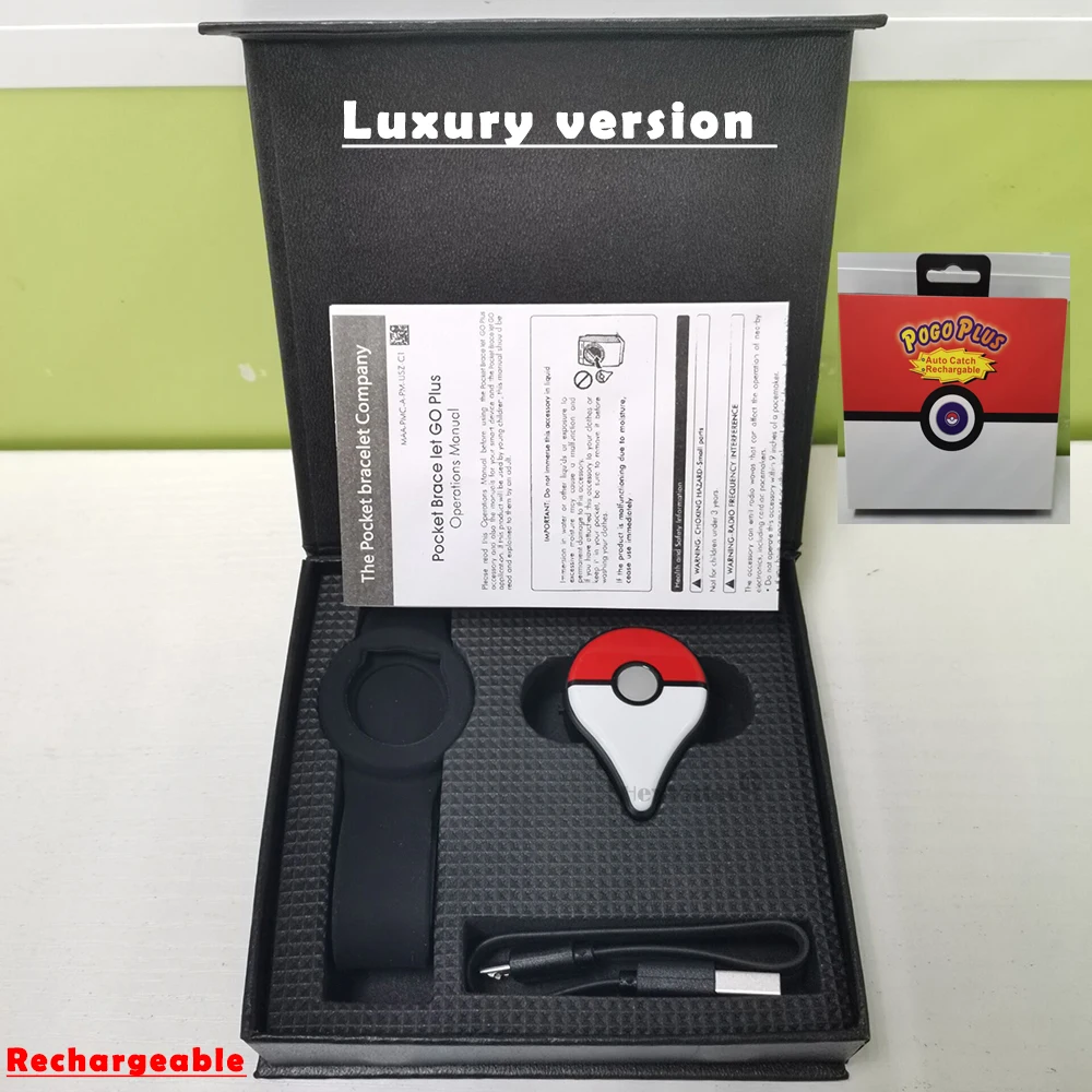 Новый браслет с автозахватом для Pokemon Go Plus совместимый Bluetooth карманные