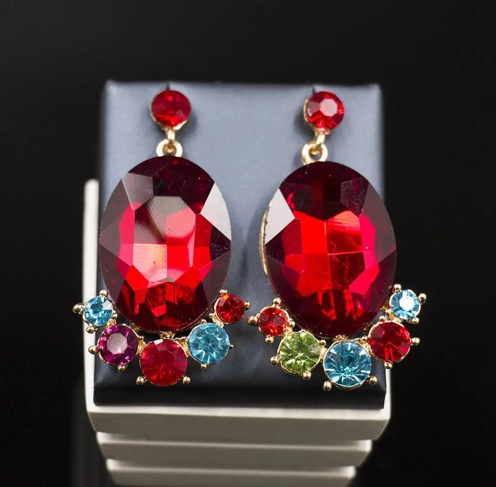 Набор женских ювелирных украшений ожерелье серьги макси большой кулон Винтажные