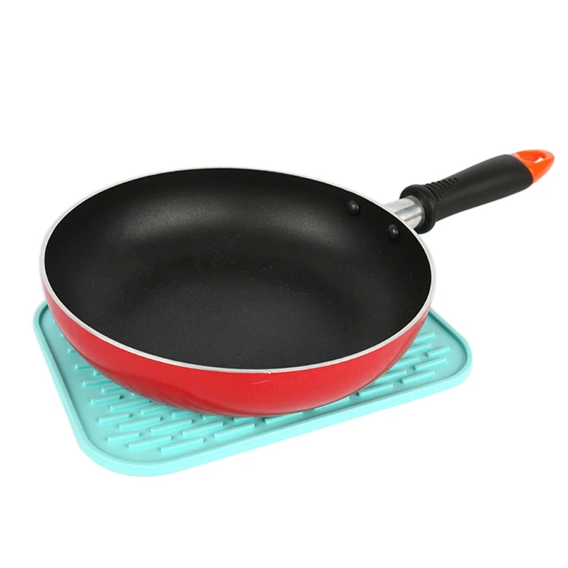 Новая популярная силиконовая термоизоляция Нескользящая подставка квадратная