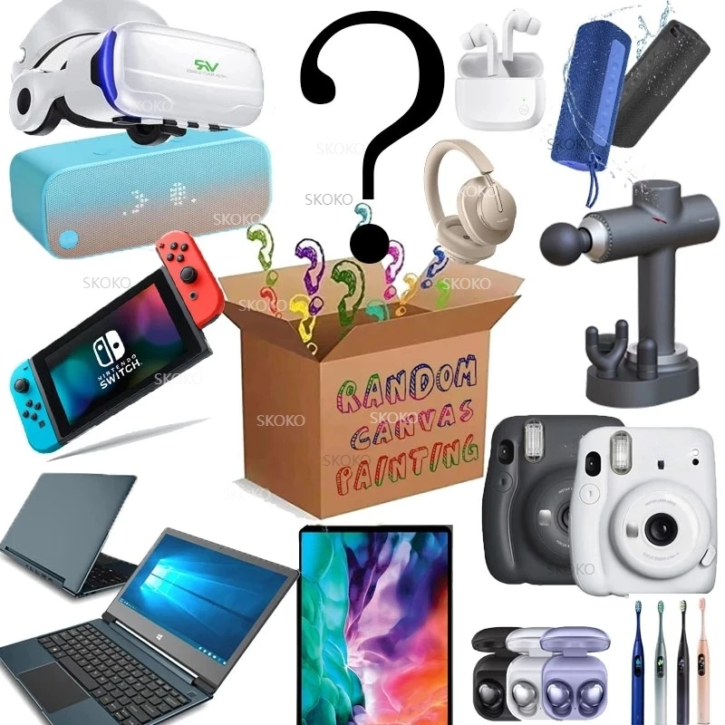 

Mystery Box 100% Surprise Gift Premium Electronic Product Boutique Random Item Lucky Gift Box Christmas Gift Waiting for You
