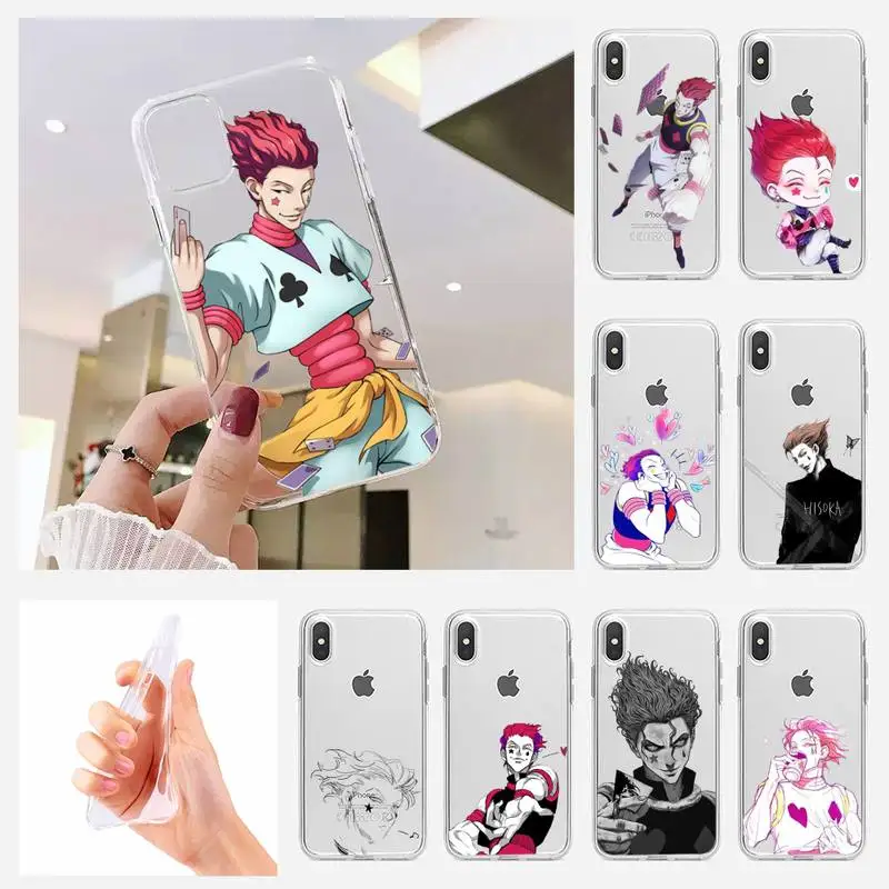 

Hisoka Anime Hunter X hunter Phone Transparent clear case for Samsung Galaxy A21S A71 S8 S9 S10 Plus lite S20 note 20 ultra
