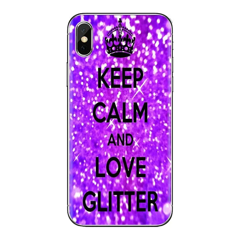 Чехлы для телефонов Xiaomi Redmi 4 3 3S Pro mi 4i 4C 5 5s Max Note 2 Keep Calm and Love gliter on Pastel |