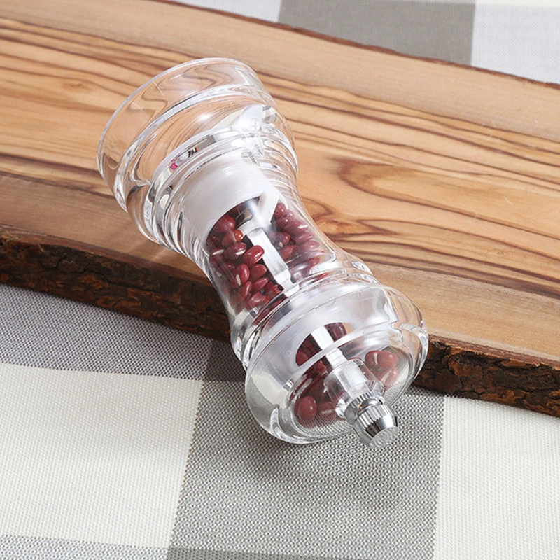 New Acrylic Grinder Mills Transparent Pepper Mill Manual Crusher Ceramic Multifunctional Cruet Kitchen Tools | Дом и сад