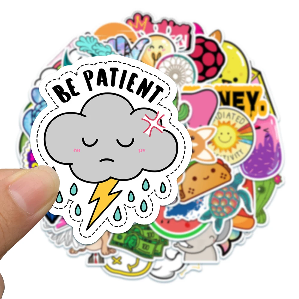 10/30/50 шт наклейки с милыми рисунками для детей игрушки ПВХ стикер катания на