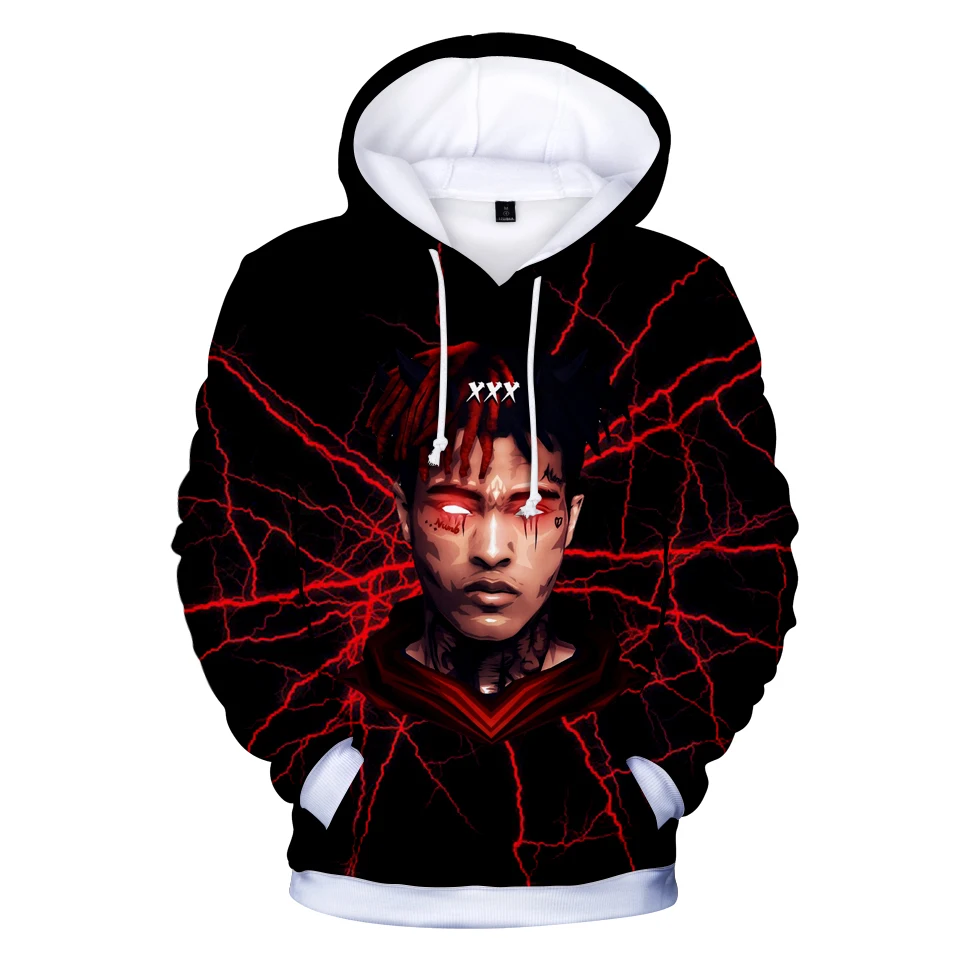 Худи XXXTentacion 3D для мужчин и женщин высококачественные толстовки мужские худи в