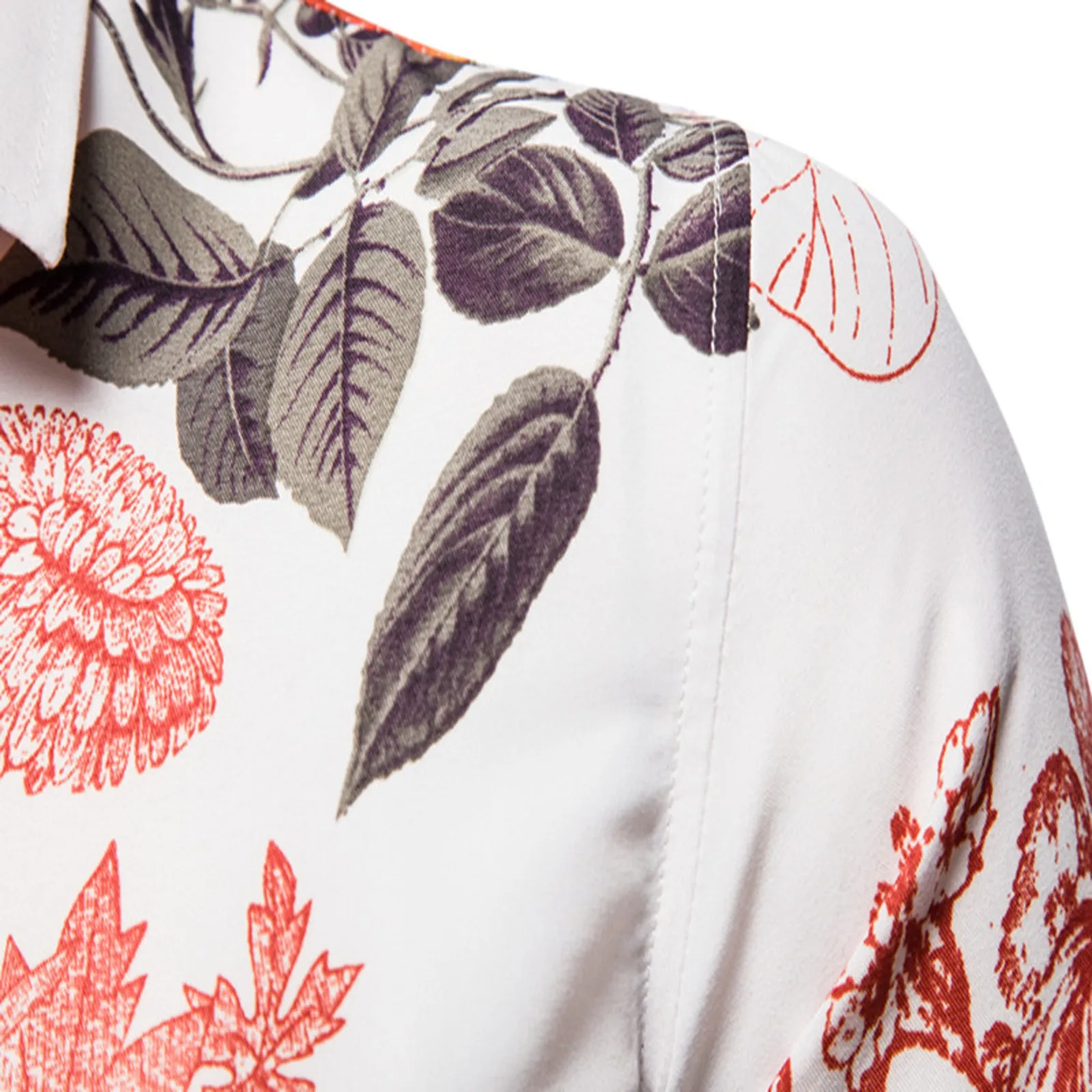 

Flower Print Men's Shirt Plus Size Slim Fit Short Sleeve Summer Daily Casual Lapel Shirt Fashion Men's Clothing 2021 New