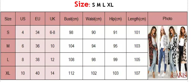 

Long Leopard Cardigan Women's Long Sleeve Loose Sweaters Fashion 2019 Autumn Warm Knitwear Women Long Coat Open Front Outerwear