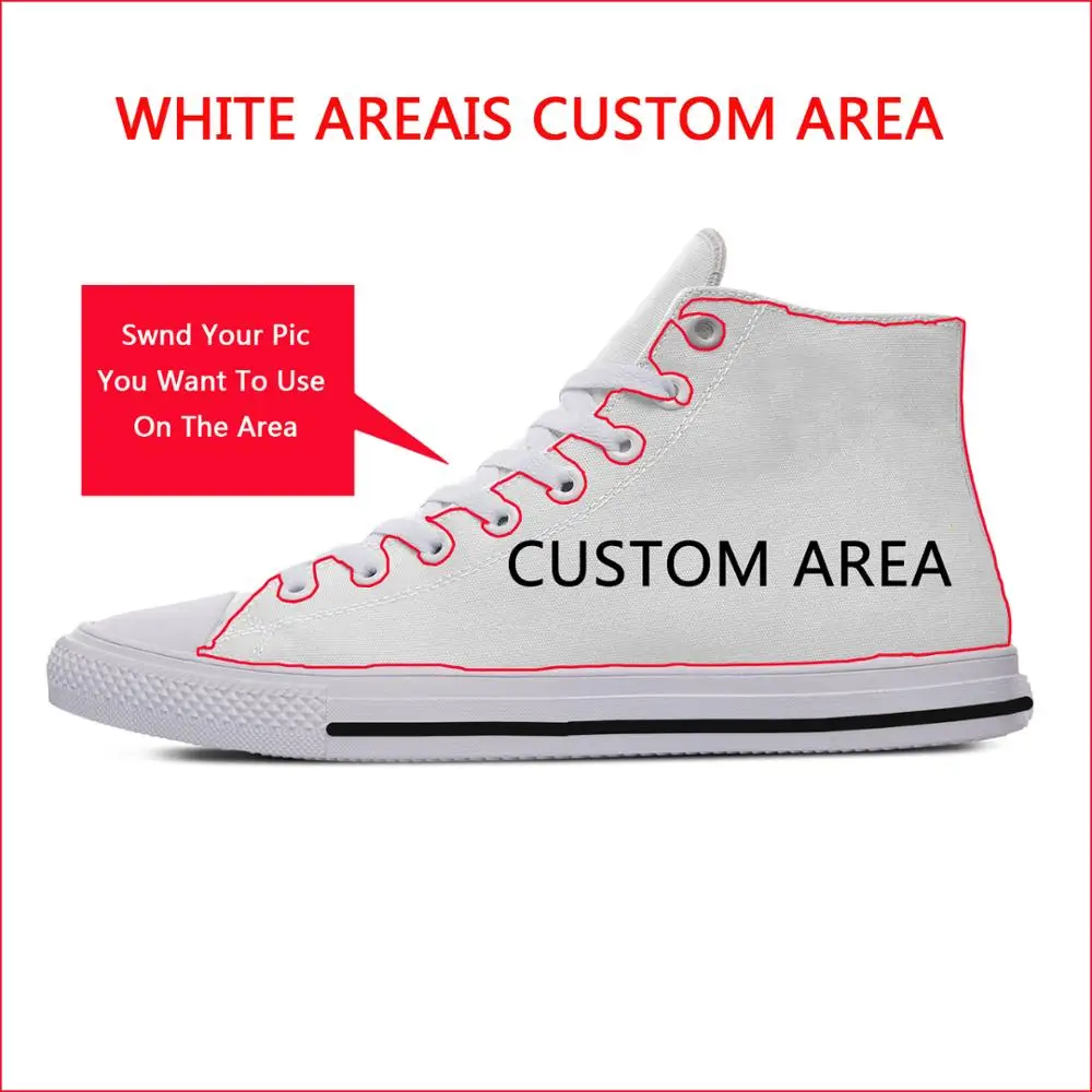 

Men Walking Shoes Man Shoes DC Cyborg Diy Individualization Canvas Leisure Comfortable Breathable Walking Shoes Of White