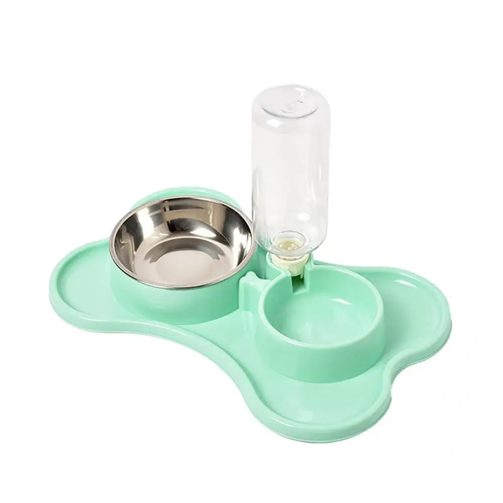 

Portable 1 Set Attractive Cute Bone Shape Feeding Bowl Plastic Pet Food Bowl Anti-slid for Pet Shop