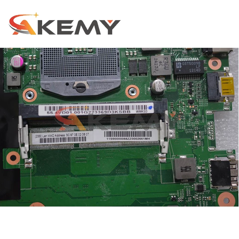 

Laptop motherboard For LENOVO B470 Mainboard 10250-2N 90000066 HM65