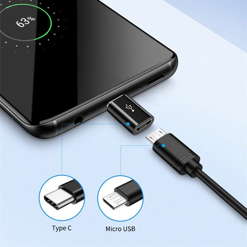 Переходник с Micro USB на Type C для Xiaomi 9 CC9 Redmi K20 Note 7 Pro | Мобильные телефоны и аксессуары