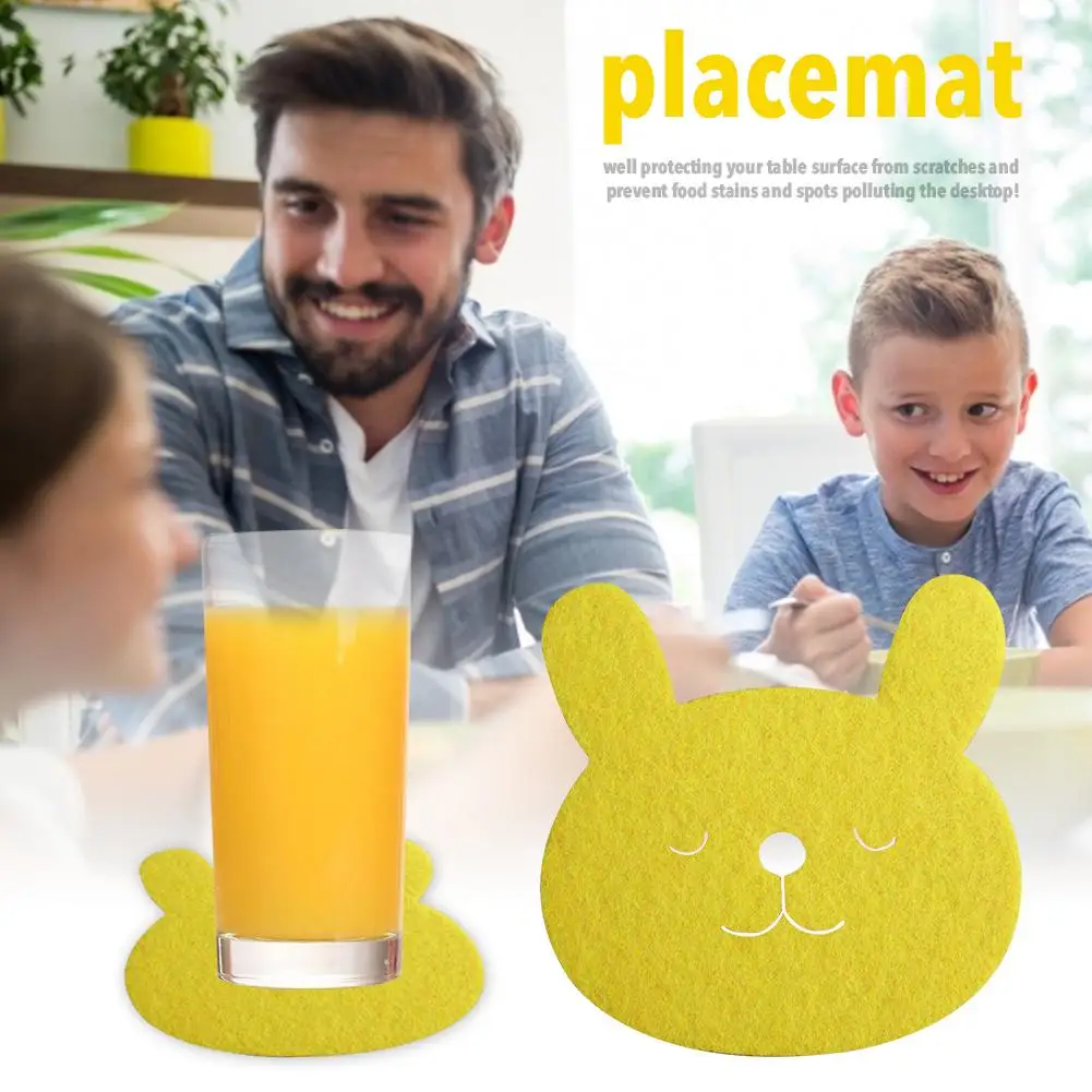 2020 новый коврик подставка с желтым Кроликом пасхальный декоративный для стола