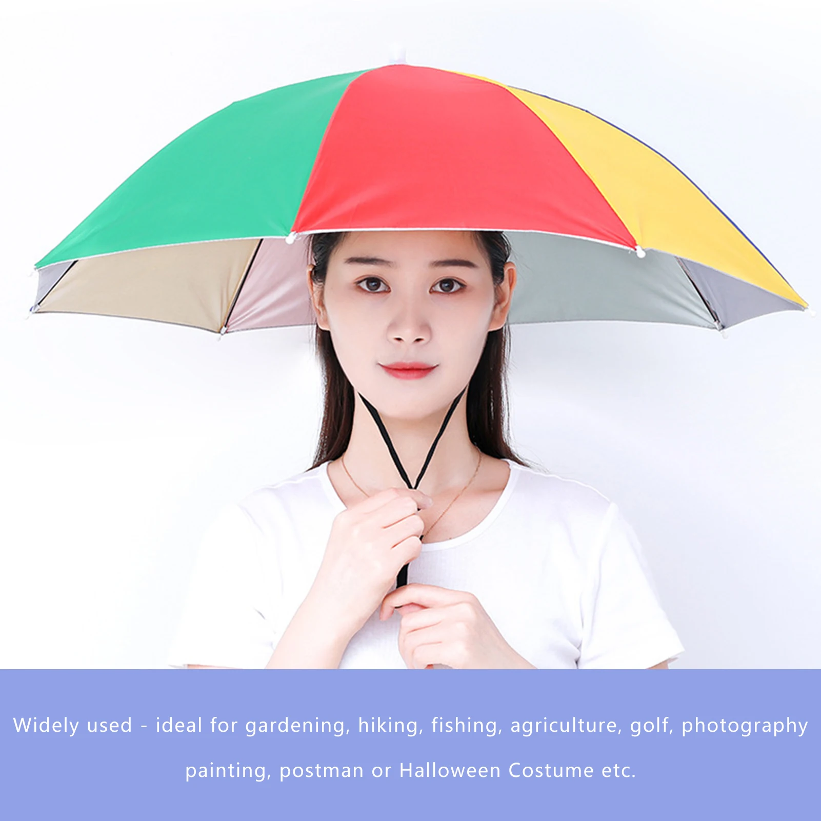 Головной убор-зонт водонепроницаемая УФ-шляпа для рыбалки пляжа садоводства