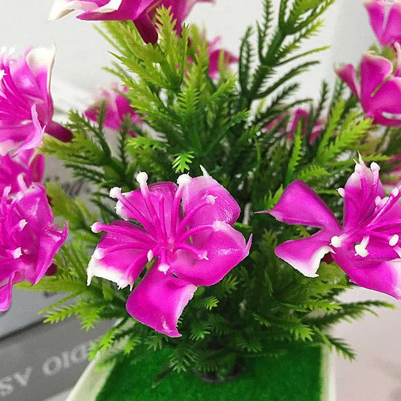 Имитация в горшках поддельный цветок маленький вишневый бонсай набор имитация