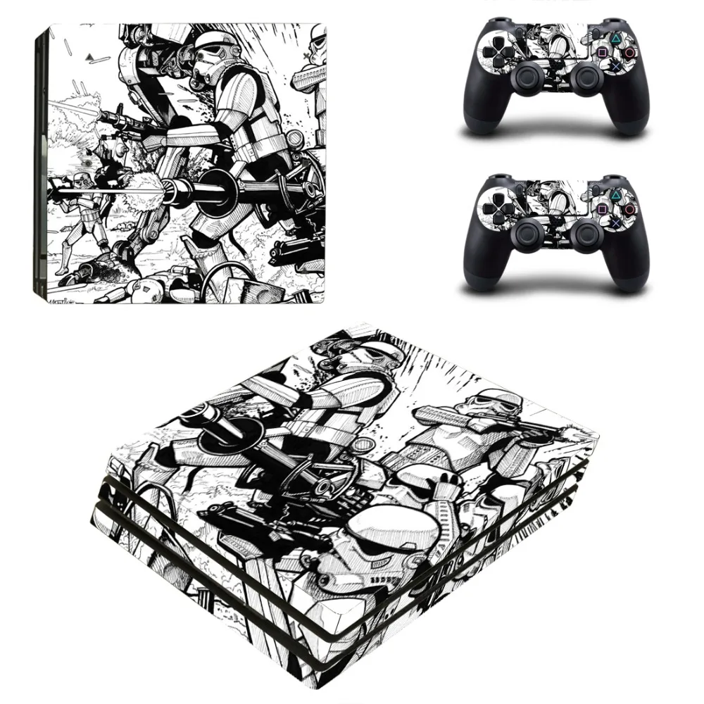 Звездные войны PS4 Pro кожи наклейка для sony playstation 4 консоли и 2 контроллеров PS4 Pro кожи Стикеры винил