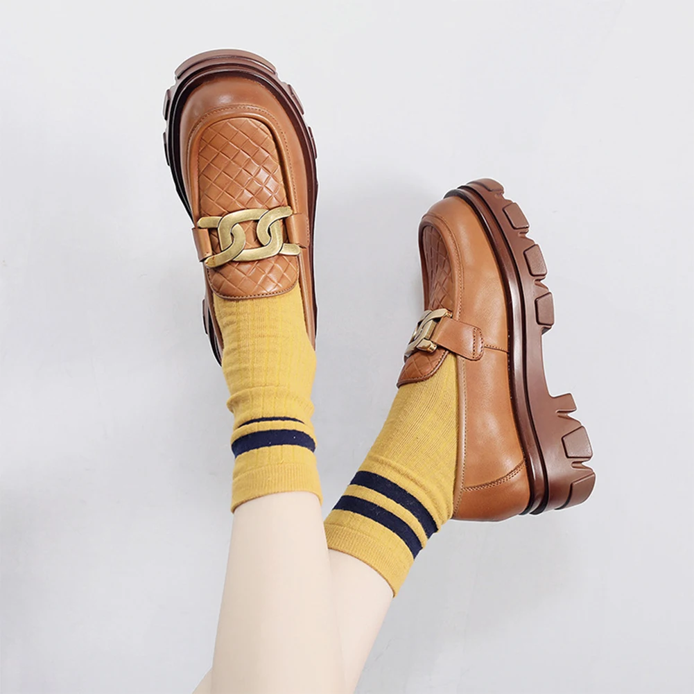 

Туфли-лодочки женские из натуральной коровьей кожи, с круглым носком