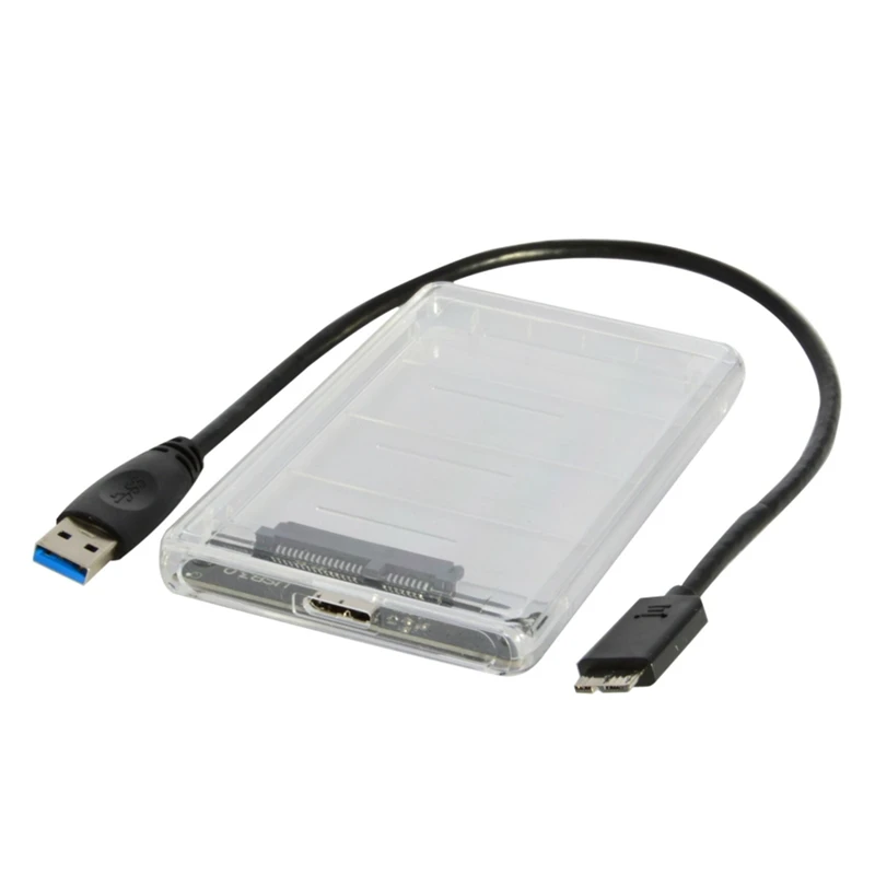 

Новый высокоскоростной внешний жесткий диск SSD HDD 2 ТБ USB 3,0-2,5 дюйма, прозрачный корпус