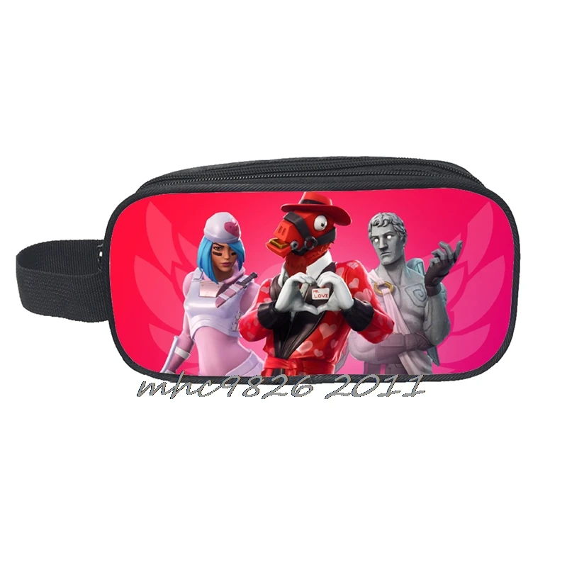 

New Children Fortnite Game Student Pencils Bags Children Pencils Cases Boys Girls Small Bag Kid Cartoon Printed School Supplies