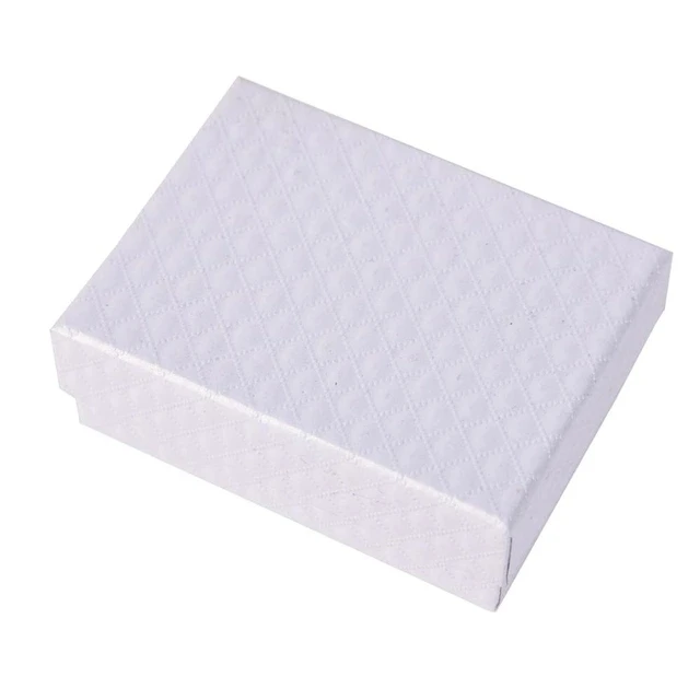 7x9cm White Новая шкатулка для украшений браслет серьги ожерелье кольцо коробки чехол подарочная упаковка для демонстрации ювелирных украшений Органайзер черный красный белый - Цвет: 7x9cm White